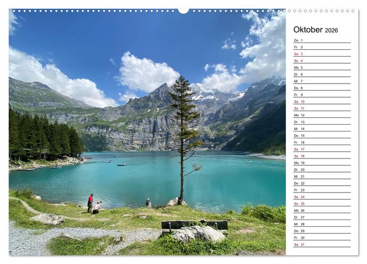 Produktbild: Alpenauszeit - Bergmomente f&uuml;rs Herz (Wandkalender 2026 DIN A2 quer), CALVENDO Monatskalender