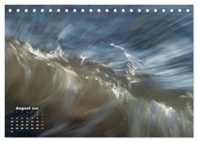 Produktbild: ... wie kleine Wellen tanzen ... (Tischkalender 2026 DIN A5 quer), CALVENDO Monatskalender