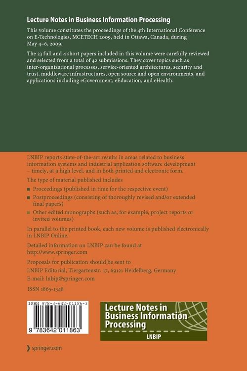 Produktbild: E-Technologies: Innovation in an Open World
