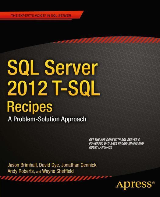 Produktbild: SQL Server 2012 T-SQL Recipes