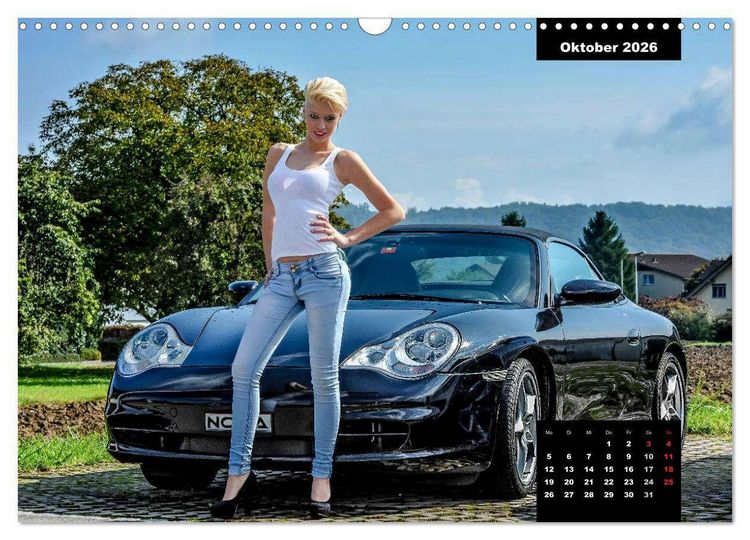 Produktbild: Kurven - Fieber - Modelle und Autos (Wandkalender 2026 DIN A3 quer), CALVENDO Monatskalender