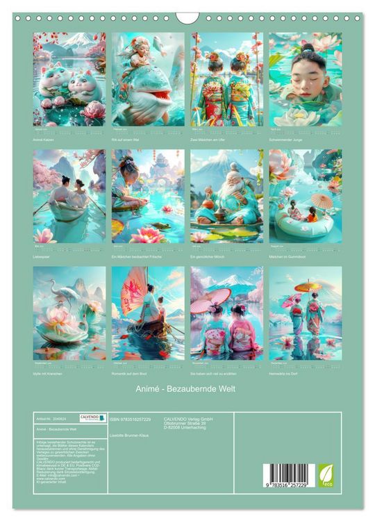 Produktbild: Anim&eacute; - Bezaubernde Welt (Wandkalender 2026 DIN A3 hoch), CALVENDO Monatskalender
