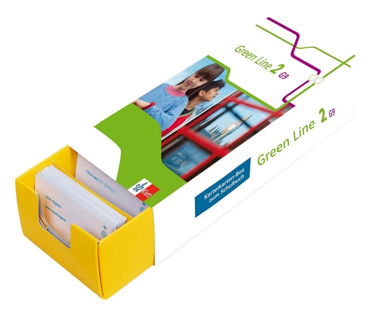 Produktbild: Klett Green Line 2 G9 Klasse 6 - Vokabel-Lernbox zum Schulbuch