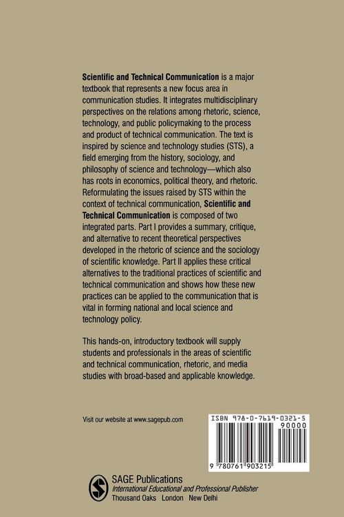 Produktbild: Scientific and Technical Communication