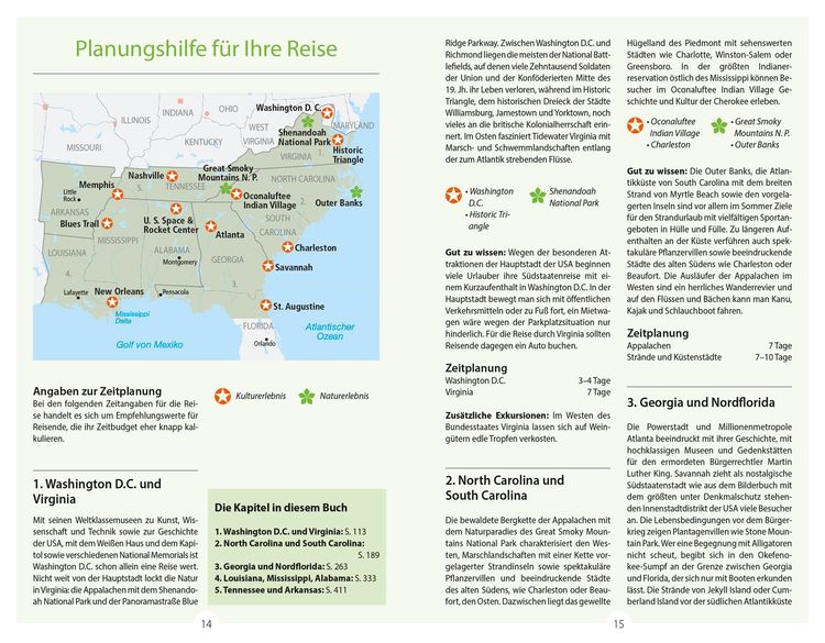 DUMONT Reise-Handbuch Reiseführer USA, Die Südstaaten