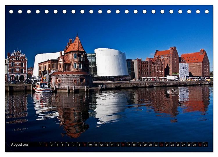 Produktbild: Deutsche Hansest&auml;dte - L&uuml;beck Wismar Rostock Stralsund (Tischkalender 2026 DIN A5 quer), CALVENDO Monatskalender