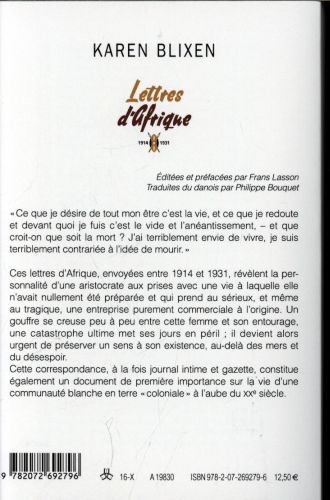 Produktbild: Lettres d'Afrique: 1914-1931