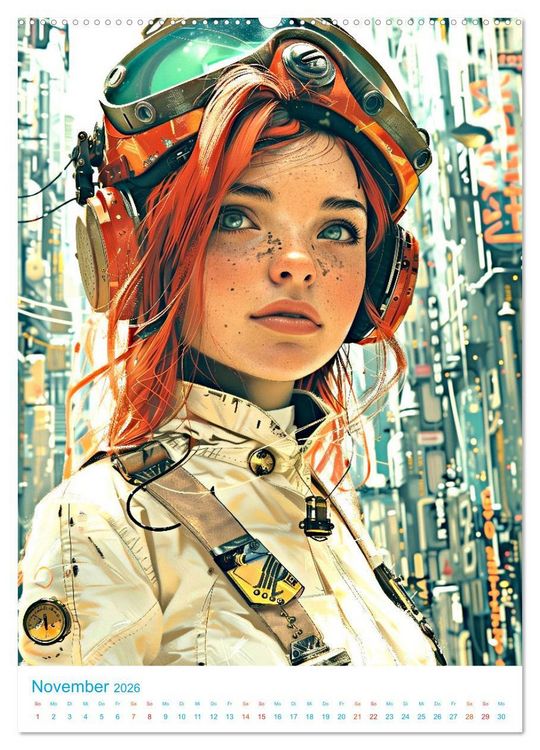 Produktbild: Steampunk Helden (Wandkalender 2026 DIN A2 hoch), CALVENDO Monatskalender