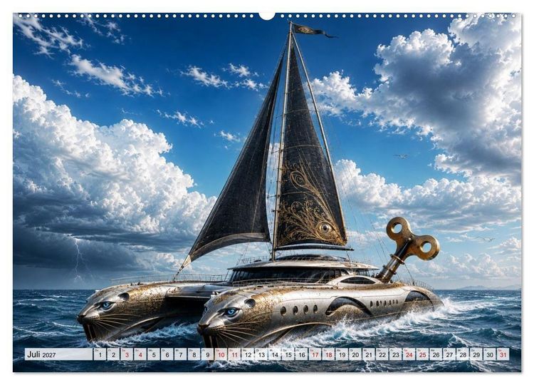 Produktbild: Aufgezogen und abgelegt (hochwertiger Premium Wandkalender 2027 DIN A2 quer), Kunstdruck in Hochglanz