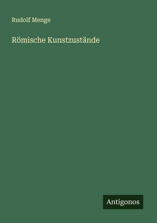 Produktbild: R&ouml;mische Kunstzust&auml;nde