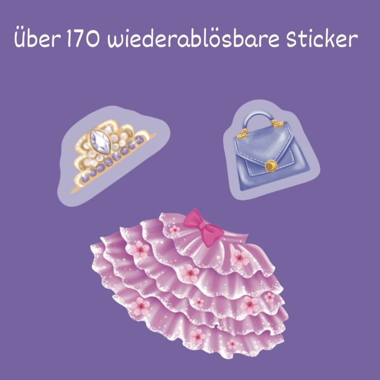 Produktbild: Fashion & Styles: Anziehpuppen mit Folienstickern. Party-Looks