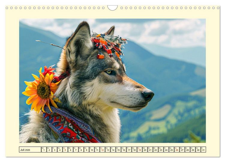 Produktbild: Wilder Style. Modische W&ouml;lfe in der Natur (Wandkalender 2026 DIN A3 quer), CALVENDO Monatskalender