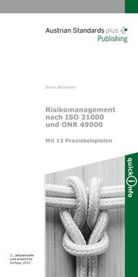 Produktbild: Risikomanagement nach ISO 31000 und ONR 49000