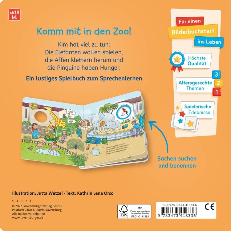 Produktbild: Wo ist blo&szlig; &hellip;? - Mein Zoo-Buch zum Sachen suchen