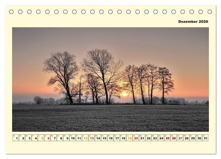 Produktbild: Unser Land im Norden (Tischkalender 2026 DIN A5 quer), CALVENDO Monatskalender