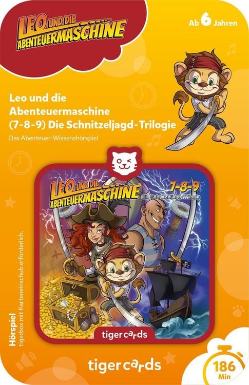 Produktbild: tigercard - Leo und die Abenteuermaschine&nbsp; - Folge 7,8,9: Die Schnitzeljagd-Trilogie