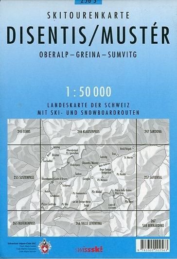 Produktbild: Swisstopo 1 : 50 000 Disentis Must&eacute;r Ski