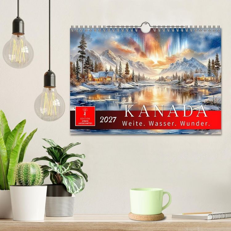 Produktbild: Kanada - Weite, Wasser, Wunder (Wandkalender 2027 DIN A4 quer), CALVENDO Monatskalender