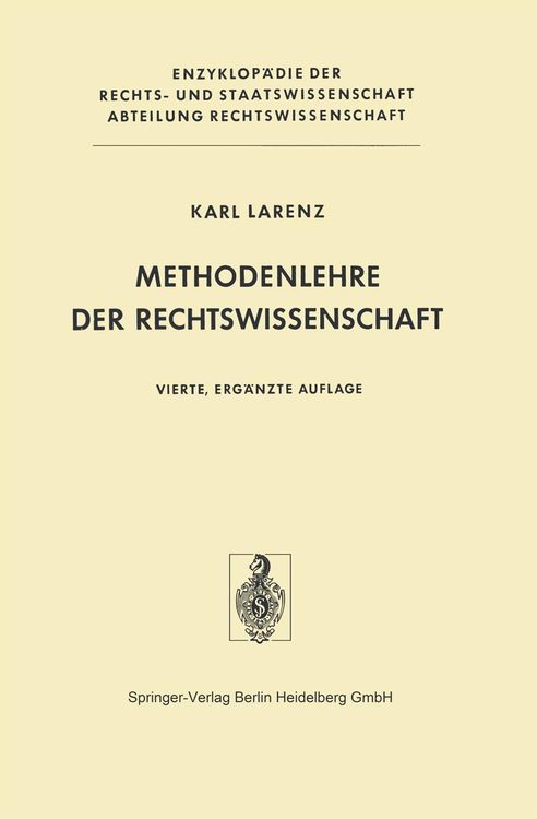 Produktbild: Methodenlehre der Rechtswissenschaft