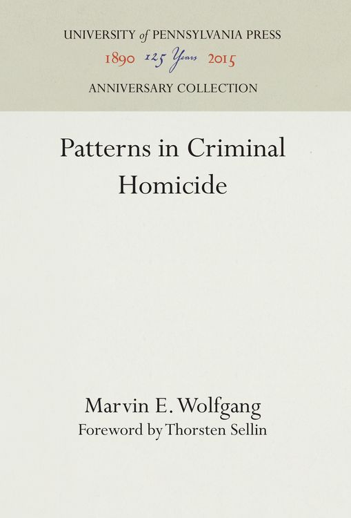 Produktbild: Patterns in Criminal Homicide