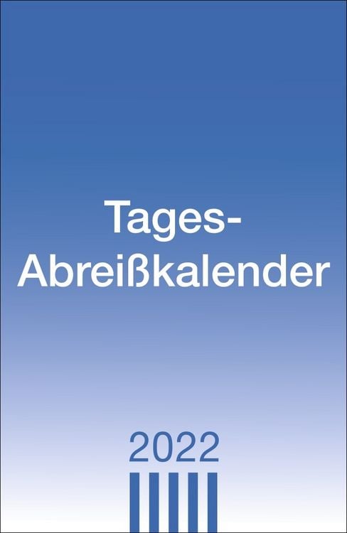 Produktbild: Tagesabrei&szlig;kalender gro&szlig; Kalender 2022