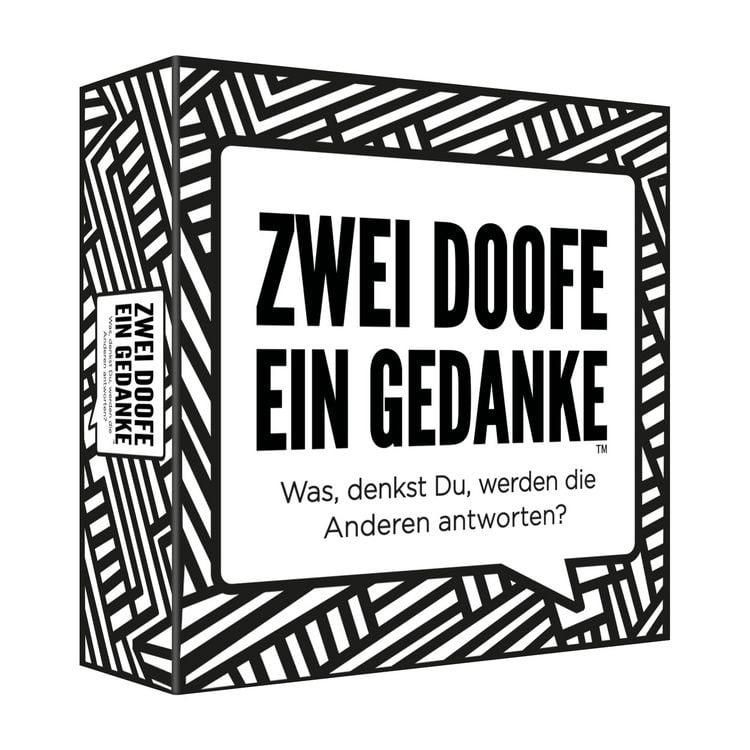Produktbild: Pegasus - Zwei Doofe ein Gedanke - Hier gleicht keine Runde der Anderen, Kartenspiel