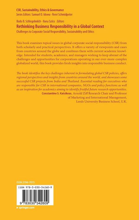 Produktbild: Rethinking Business Responsibility in a Global Context