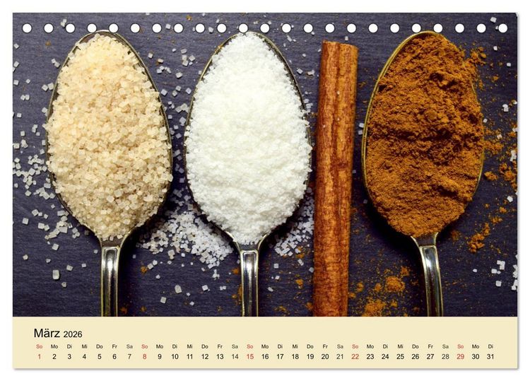 Produktbild: Aromatische Gew&uuml;rze. Die himmlischen Kostbarkeiten aus aller Welt (Tischkalender 2026 DIN A5 quer), CALVENDO Monatskalender