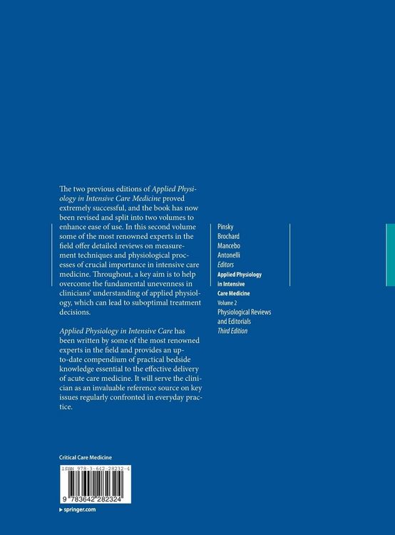Produktbild: Applied Physiology in Intensive Care Medicine 2