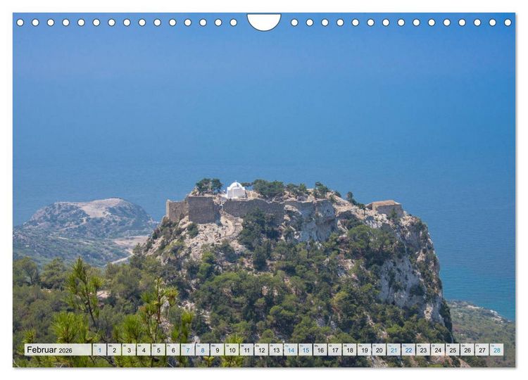 Produktbild: Rhodos - Traumhafter S&uuml;den (Wandkalender 2026 DIN A4 quer), CALVENDO Monatskalender