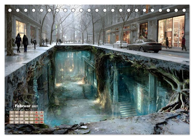 Produktbild: Below (Tischkalender 2027 DIN A5 quer), CALVENDO Monatskalender