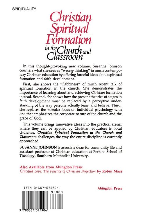 Produktbild: Christian Spiritual Formation in the Church and Classroom