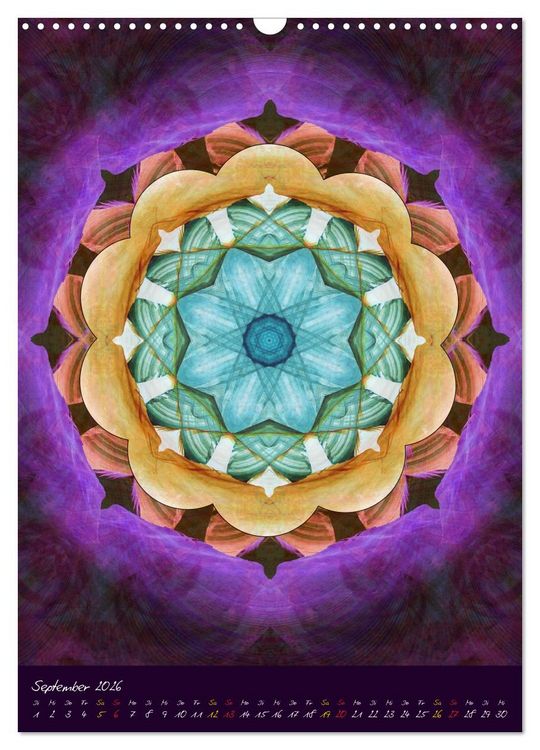Produktbild: MANDALAS der Natur (Wandkalender 2026 DIN A3 hoch), CALVENDO Monatskalender