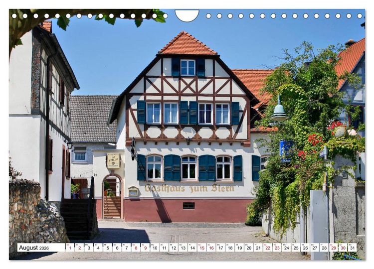 Produktbild: Fl&ouml;rsheim am Main vom Frankfurter Taxifahrer Petrus Bodenstaff (Wandkalender 2026 DIN A4 quer), CALVENDO Monatskalender