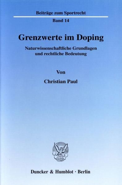 Produktbild: Grenzwerte im Doping.