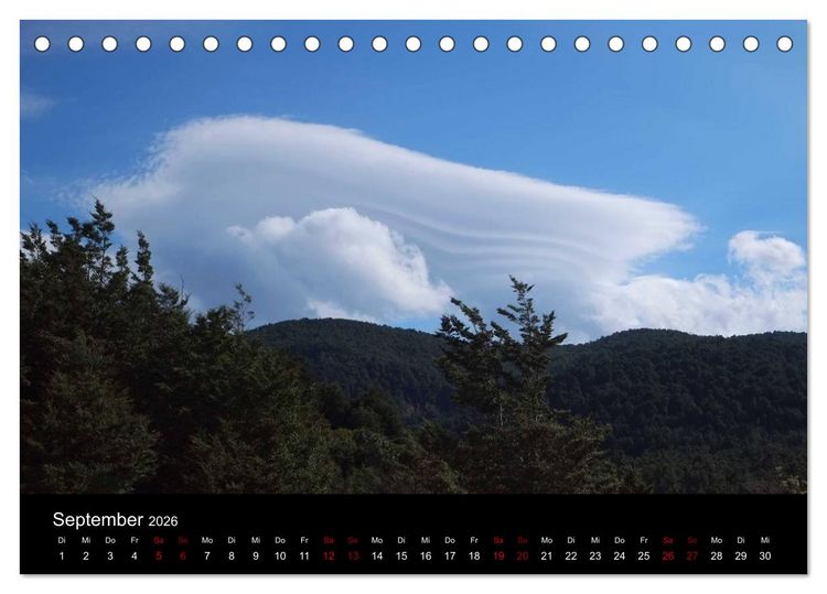 Produktbild: Wolken. (Tischkalender 2026 DIN A5 quer), CALVENDO Monatskalender