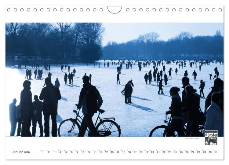 Produktbild: M&Uuml;NSTER :: Ansichten einer lebenswerten Stadt (Wandkalender 2026 DIN A4 quer), CALVENDO Monatskalender