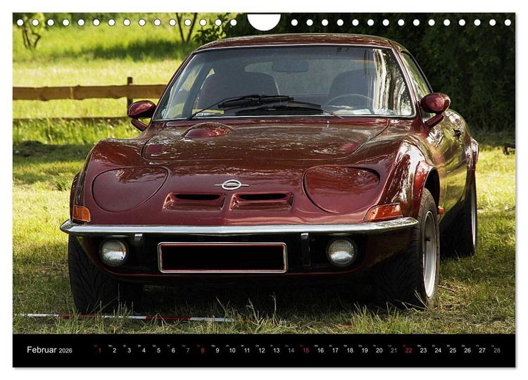 Produktbild: Opel GT Der Kalender (Wandkalender 2026 DIN A4 quer), CALVENDO Monatskalender