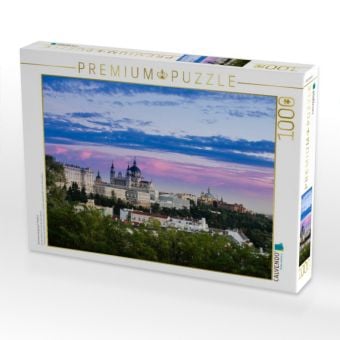 Produktbild: CALVENDO Puzzle Sonnenuntergang in Madrid | 1000 Teile Lege-Gr&ouml;&szlig;e 64x48cm Foto-Puzzle f&uuml;r gl&uuml;ckliche Stunden