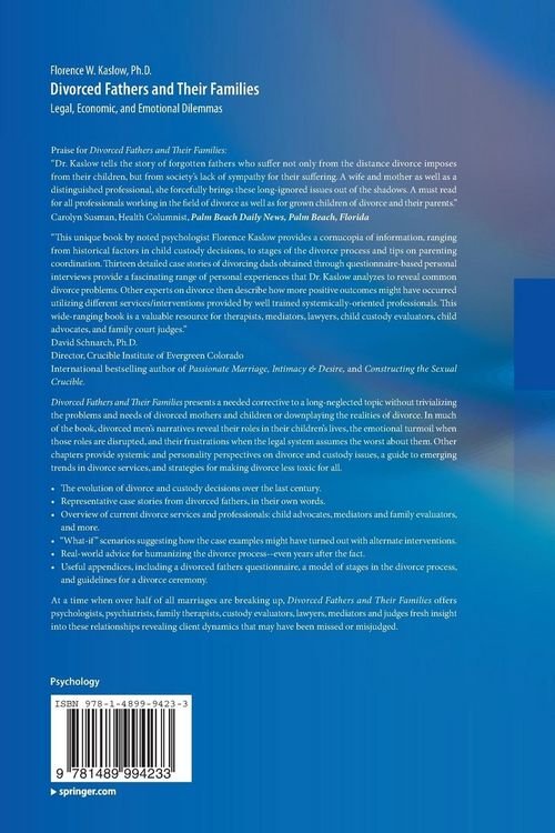 Produktbild: Divorced Fathers and Their Families