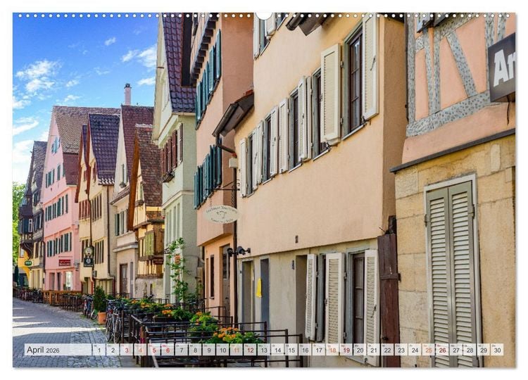 Produktbild: T&uuml;bingen Stadtansichten (hochwertiger Premium Wandkalender 2026 DIN A2 quer), Kunstdruck in Hochglanz