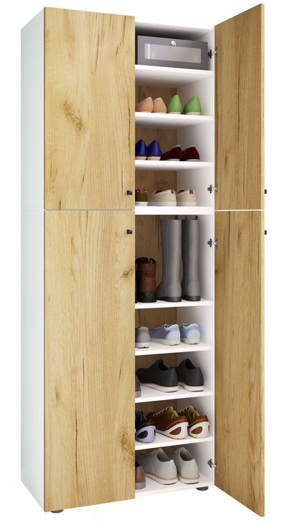 Produktbild: XXL Holz Gro&szlig;er Schuhschrank Schuhkommode Lona 9