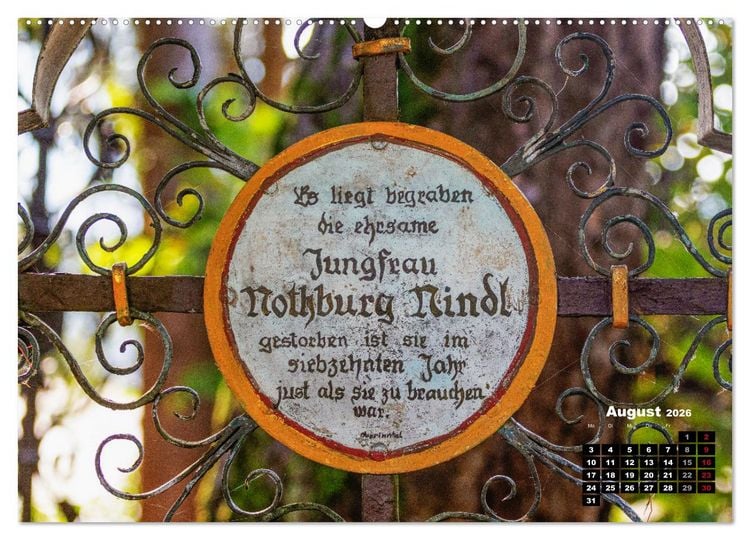 Produktbild: Lustige Marterlspr&uuml;che (Wandkalender 2026 DIN A2 quer), CALVENDO Monatskalender