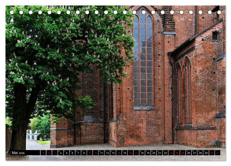 Produktbild: Ein Bummel durch die Hansestadt Wismar (Tischkalender 2026 DIN A5 quer), CALVENDO Monatskalender