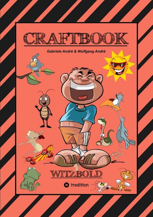Produktbild: Craftbook - Witzbold - Lustige Motive - Ausmalvorlagen - Bastle Flotte Flugflitzer - R&auml;tsel - Benny Bleistift