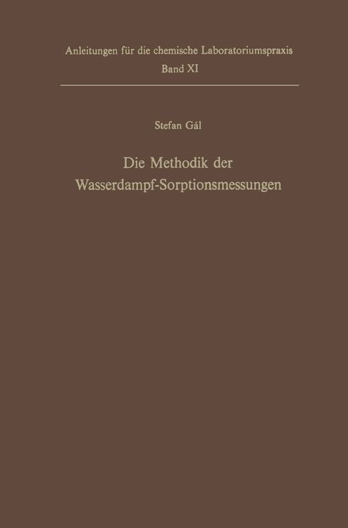 Produktbild: Die Methodik der Wasserdampf-Sorptionsmessungen