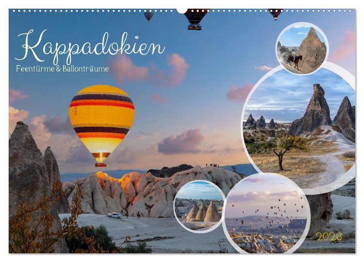 Produktbild: Kappadokien, Feent&uuml;rme und Ballontr&auml;ume (Wandkalender 2026 DIN A2 quer), CALVENDO Monatskalender