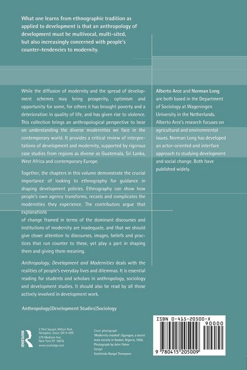 Produktbild: Anthropology, Development and Modernities
