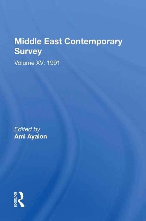 Produktbild: Middle East Contemporary Survey, Volume Xv: 1991