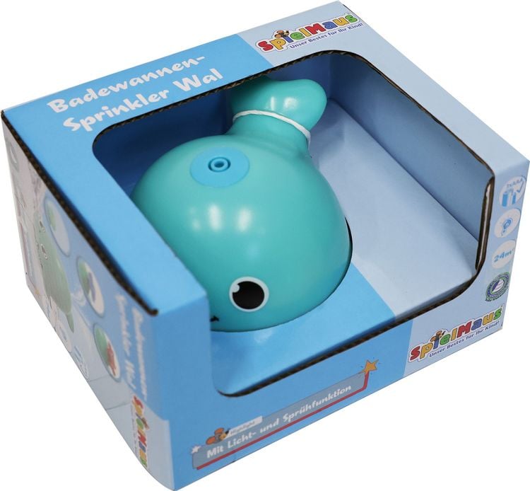 Produktbild: SpielMaus Baby Badewannen-Sprinkler Wal, mit Licht